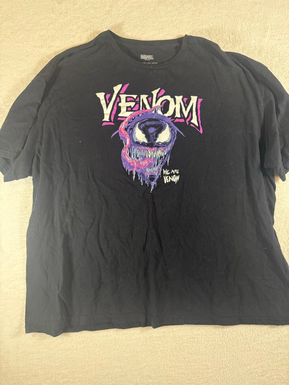 Marvel Venom We Are Venom Graphic T-Shirt Men’s 3XL Black Purple Pink Comic